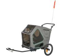TRIXIE Remolque Bicicleta M 71 x 95 x 85, 138 cm Gris, Salvia