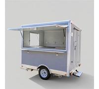 Remolque profesional de camiones de comida con construcción duradera Tablero de menú integrado listo para operar para barbacoa, catering barras de jugo, perfecto para eventos festivos, estadios