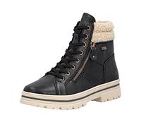 Remonte Botas de mujer D2U74 con cordones, color negro, talla 42 EU, Negro, 42 EU