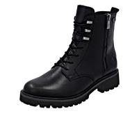 Remonte Botín De Mujer De Cuero Liso Con Cordones G-Ancho Suela Ligera D8656