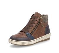 Remonte Botin Piel Cuero Cordones y Cremallera Mujer Marron para: Mujer Color: Braun Kombi 22 Talla: 40