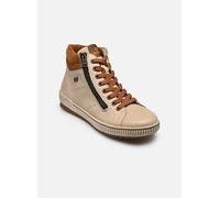 Remonte Zapatillas de mujer mid D0772, Beige Combi 62, 45 EU
