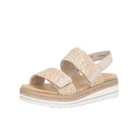 Remonte D0q63, Sandalias con Cuña Mujer, Metallic, 38 EU