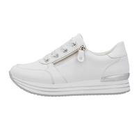 Remonte D1302 Zapatillas Mujer Deportivas Casuales Cuero Blanco Corte Bajo