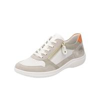 Remonte D1e06, Zapatos con Cordones Mujer, Blanco 80, 36 EU