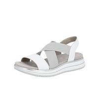 Remonte D1j50, Sandalia Mujer, Blanco Frost Silver 80, 39 EU