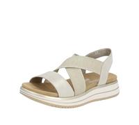 Remonte D1j50, Sandalia Mujer, Concha Beige Oro 90, 37 EU