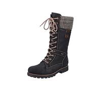 Remonte - D7477, Botas de Nieve Mujer, Negro (Schwarz/Nero/Kastanie/Graphit 02), 42 EU