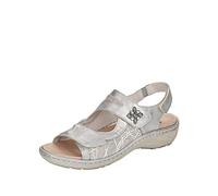 Remonte D7647, Sandalia Mujer, Frost Perlcloud Gris Claro Bianco 40, 42 EU