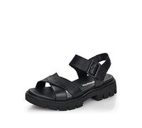 Remonte D7950, Sandalia con talón Mujer, Negro 00, 38 EU