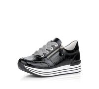 Remonte Damen Halbschuhe, Mocasines de Mujer D1302, Schwarz, 41 EU