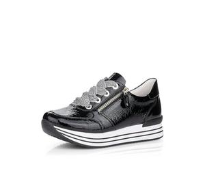 Remonte Damen Halbschuhe, Mocasines de Mujer D1302, Schwarz, 41 EU