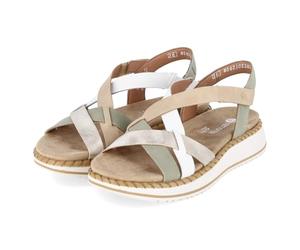 Remonte Femme D3j53 - Sandalias de tobillo para mujer, color verde, 42 EU