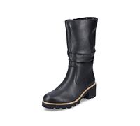 Remonte Mujer Botas D0A75, señora Botas clásicas,Plantilla Desmontable,Botas,Botas de caña Larga,Botas Slip-on,Schwarz,42 EU / 8 UK