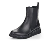Remonte Mujer Botines D3970, señora Botas Chelsea,Plantilla Desmontable,Botas,Medias Botas,botín,Bota de Deslizamiento,Plano,Schwarz,40 EU / 6.5 UK