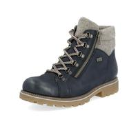 Remonte Mujer Botines D7478, señora Botines con Cordones,Plantilla Desmontable,Repelente,remonteTEX,Botas con Cordones,Blau Kombi,41 EU / 7.5 UK