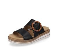 Remonte Mujer Sandalias D0Q51, señora Zapatillas,Pantuflas,Plantilla Desmontable,Zapatillas,Zapatos Informales,Entrada Abierta,Schwarz,41 EU / 7.5 UK