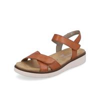 Remonte Mujer Sandalias D2049, señora Sandalias clásicas,Plantilla Desmontable,Zapato de Verano,Sandalia,cómodo,Braun,37 EU / 4 UK