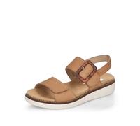 Remonte Mujer Sandalias D2067, señora Sandalias clásicas,Plantilla Desmontable,Sandalia,Zapato de Verano,cómodo,Beige,40 EU / 6.5 UK