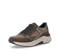 Remonte Mujer Sneaker Zapatos Bajos Ante D3V00-25 Marrón Talla 37 | Resistente al agua, Ancho H, Cremallera, Forro funcional, Plantilla extraíble