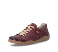 Remonte Mujer Sneaker Zapatos Bajos Cuero Liso D3T00-35 Rojo Talla 37 | Resistente al agua, Ancho H, Cremallera, Forro funcional, Plantilla extraíble
