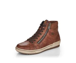 Remonte Mujer Zapatos con Cordones D0772, señora Calzado cómodo,Plantilla Desmontable,Repelente,remonteTEX,Braun,42 EU / 8 UK