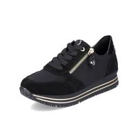 Remonte Mujer Zapatos con Cordones D1316, señora Zapatos Deportivos con Cordones,Plantilla Desmontable,Zapato de Calle,Schwarz,41 EU / 7.5 UK