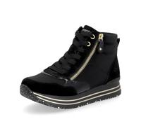 Remonte Mujer Zapatos con Cordones D1370, señora Zapatos Deportivos con Cordones,Plantilla Desmontable,Zapato de Calle,Schwarz,45 EU / 10.5 UK