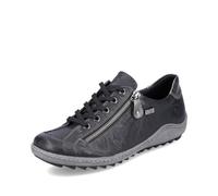 Remonte Mujer Zapatos con Cordones R1402, señora Zapatos Deportivos con Cordones,Plantilla Desmontable,Repelente,remonteTEX,Schwarz Kombi,43 EU / 9 UK