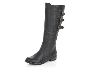 Remonte - R3370, Botas Altas Mujer, Negro (Asphalt 01), 37 EU