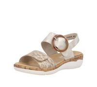 Remonte Sandalia con tiras para mujer, color dorado, 44 EU