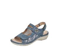 Remonte Sandalia Mujer D7647, Adria Lightblue Bianco 16 Gris Claro, 36 EU