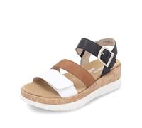 Remonte Sandalia piel suela corcho y goma mujer negro para: Mujer color: Negro talla: 41