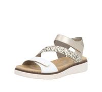 Remonte Sandalias con tiras para mujer, color dorado, 39 EU