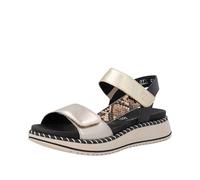 Remonte Sandalias con tiras para mujer, color metalizado, talla 45 EU