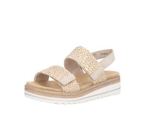 Remonte Sandalias de cuña para mujer D0Q63, metálicas, talla 36 EU