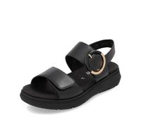 Remonte Sandalias de cuña para mujer D2k50, Negro , 39 EU