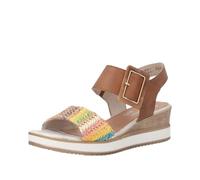 Remonte Sandalias de cuña para mujer, D6453, color marrón, talla 43 EU