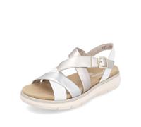 Remonte Sandalias Fashion Mujer D2K53, Talla:38 EU, Color:Plateado