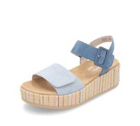 Remonte Sandalias para mujer D1N54, sandalias sueltas para mujer, Azul 12, 38 EU