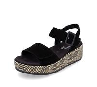 Remonte Sandalias para mujer D1N54, sandalias sueltas para mujer, Negro 02., 36 EU