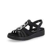 Remonte Sandalias para mujer D2073, sandalias sueltas para mujer, Negro 02., 40 EU