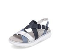 Remonte Sandalias para mujer D2K53, sandalias sueltas para mujer, Azul Combi 14., 43 EU