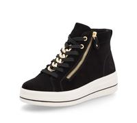 Remonte Zapatillas altas para mujer D1C70, con plantilla suelta, Negro 02., 38 EU