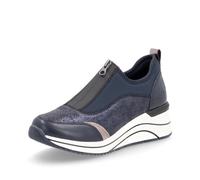 Remonte Zapatillas bajas para mujer D0T08, con plantilla suelta, Blue Kombi 12, 39 EU Ancho