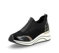 Remonte Zapatillas bajas para mujer D0T08, con plantilla suelta, Negro Combi 02, 44 EU Ancho