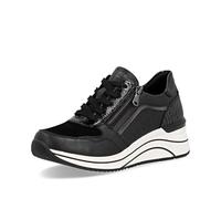 Remonte Zapatillas bajas para mujer D0T16, con plantilla suelta, Negro Combi 03, 43 EU Weit