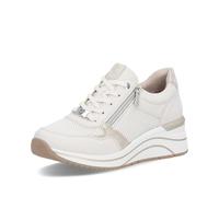 Remonte Zapatillas bajas para mujer D0T19, con plantilla suelta, Beige Kombi 60, 40 EU Weit