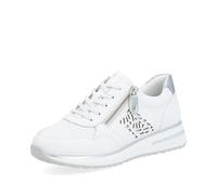 Remonte Zapatillas bajas para mujer D1G00, suela suelta, Blanco Siber, 42 EU