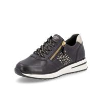 Remonte Zapatillas bajas para mujer D1G00, suela suelta, Negro Combi 03, 43 EU